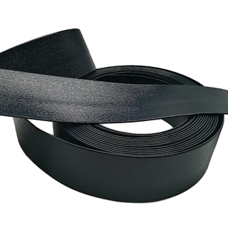 Black 2 and 1.5 Inch Fire Flame Retardant Elastic TPU Polypropylene Tubular Webbing for Bag Strap 