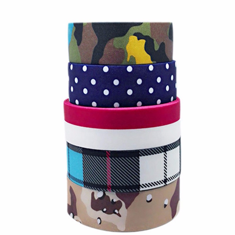 38mm and 40mm Decorative Wide Custom Printed Woven Elastic Nylon Cotton Tubular Webbing Strap for Bags