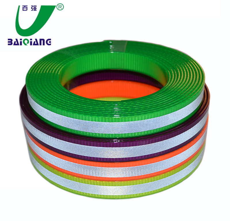 New Trend Soft Orange Reflective PVC Coated Webbing PVC Dog Strap Belt