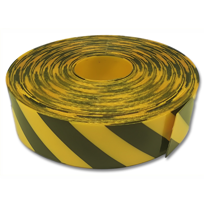 Yellow and Black Smooth Glossy Custom Printing TPU Coated Nylon Bag Handle Webbing 